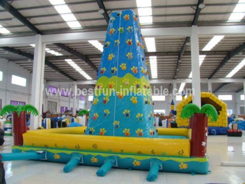 Cheer Amusement indoor inflatable jungle climbing wall