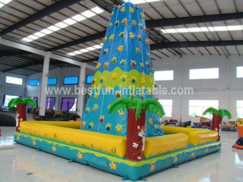 Cheer Amusement indoor inflatable jungle climbing wall