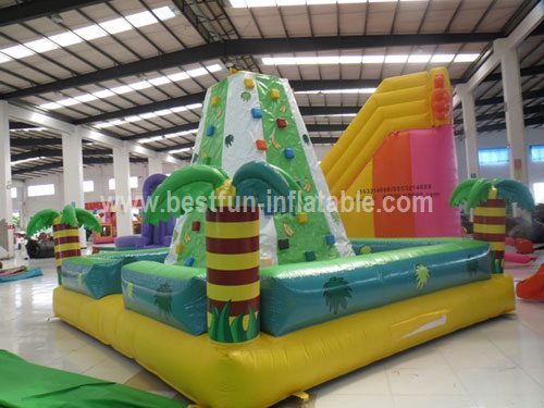 Exciting outdoor inflatable climbing wall