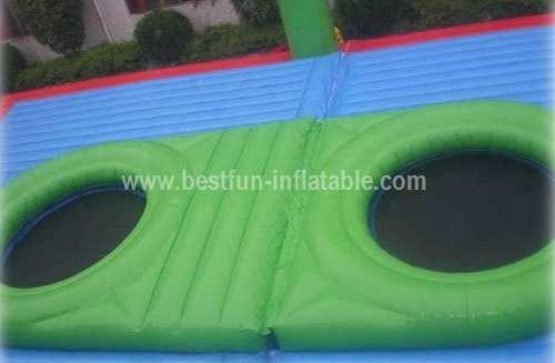 Giant durable inflatable Bossaball court