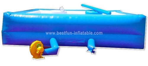 Inflatable gladiator jousting ring