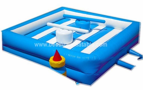 Inflatable gladiator jousting ring