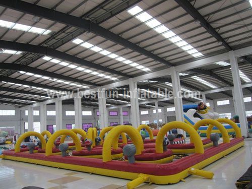 Inflatable go kart track