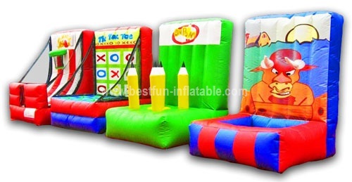 Inflatable interactive game 4 in 1 combo sport game