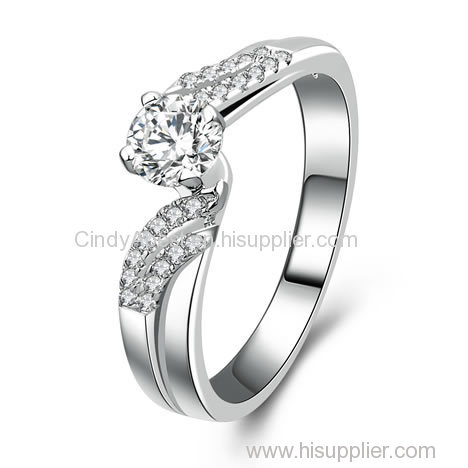 Wholesale-Engagement ring 925 Sterling Silver Ring 3