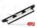 Female 18 Ports UTP Cat6 Patch Panel with cable rack tray for 19 inch