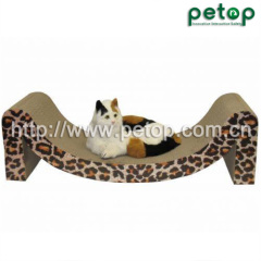 Sofa Corrugated Cardboard Pet Cat Scratchers Lounge Bed Toys