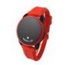 Unisex Touch Screen LED Watch Red Sports LED Mirror Watch Silicone Watchband