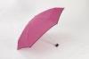 19&quot; 6 Ribs Plum 5 Folding UV Parasol Umbrella With Case For Subway
