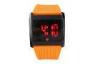 Kids Square LED Digital Watch Rubber Strap EL Backlight Wrist Watch