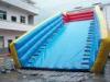 0.55mm PVC tarpaulin Inflatable zorb ball ramp with long Inflated slide and air blower