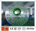 Durable Green TPU Inflatable grass zorb balls for amusement water park / beach
