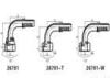 Agriculture Female Swaged Hose Fitting / JIC Hose Fittings Zinc Plating