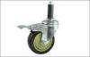 PVC / PU / PP replacement Swivel Caster Wheels for Pipe Rack Trolley