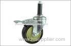 PVC / PU / PP replacement Swivel Caster Wheels for Pipe Rack Trolley