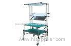 Height Adjustment Pipe Workbench With Caster Heavy Duty Industrial Workbench