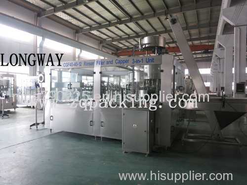 Rotary Filling Machine Bottled water filling machines three in one type