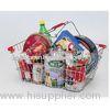 chrome plated iron wire carry shopping basket Supermarket shopping basket