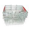Chrome Wire display shopping baskets supermarket shopping metal basket