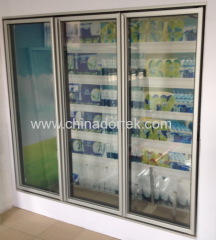 Vertical Glass Freezer Doors with LED lights