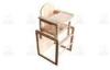 Solid Birch Bent Wood Furniture With Safety Baby Dining Chair