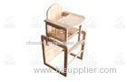 Solid Birch Bent Wood Furniture With Safety Baby Dining Chair