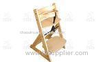 Natural Real Beech Bent Wood / Portable Baby Chair For Dining