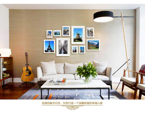 creative / wood / photo wall / photo frame