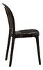 PC Plastic Polycarbonate Chair Black Waterproof For Home Furniture