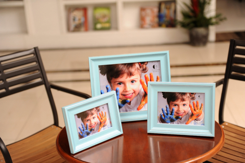 green polymer / oblong / creative / wall-mounted / table setup photo frame