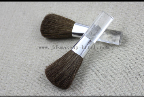 Acrylic clear handle short make up blush brush