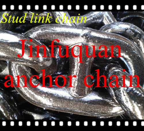 stud link anchor chains black tar painted chain