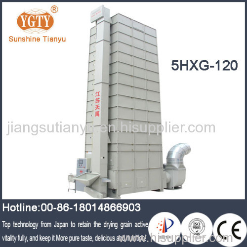 Low temperature circulating grain dryer