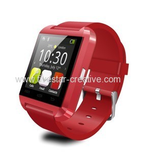 Red U8 Bluetooth Smart Wrist Watch Phone Mate for IOS Android iPhone Samsung