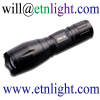 Flashlight 1x18650 Cell Batt Anodized Aluminum Telescopic Focusing Lens Cree XPE R2 LED Bulb 4Modes Tail Switch