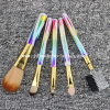 Travel mini makeup brush set short handle