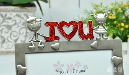 european / baby / metal / oblong photo frame