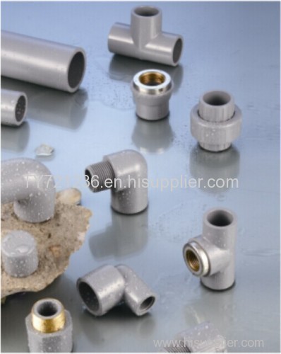 CPVC ASTM SCH80 standard water supply pipe fittings (copper thread and valve)