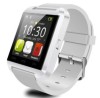 U8 Uwatch Bluetooth Smart Wrist Watch Phone Mate for IOS Android Samsung iPhone Smartphone White