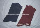 Winter Red / Blue Cotton Mens Large Dress Socks With Plain Pattern