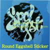 Design Your Own Graffiti Round Eggshell Stickers Manufacture from China