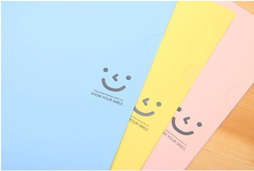 PVC / creative / smile file floder