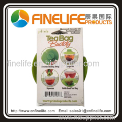 Food grade tea bag hanger silicone tea bag buddy