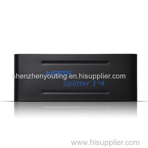 4 way video splitter box 4 outputs HDMI 1.4V 4Kx2K FULL HD 3D