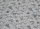 White Stretch Elastic Lace Fabric with AZO Free Dyeing for Nightwear