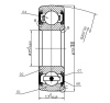 Deep Groove Ball Bearing 6207 CS6207 OPEN Z ZZ RS 2RS LLU SPHERICAL