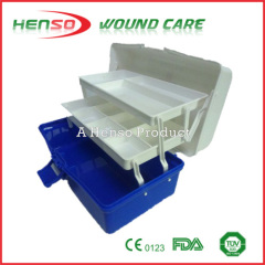 HENSO Waterproof 3 Trays Empty Plastic First Aid Box