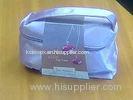 Personalized Shiny PVC Leather Makeup Bags With Full Opening Lid