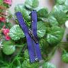 5# Purple Open End Zippers With Auto Lock Slider For Jeans / Garment / Home Textile