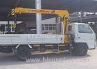 Telescopic Boom Truck Crane 2.1T For Safety Transport Materials